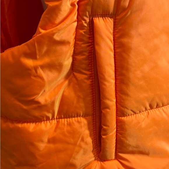 Culture Couture Women's Jacket Down Orange Weather Proof Insulated Puff Vest S - Picture 7 of 10